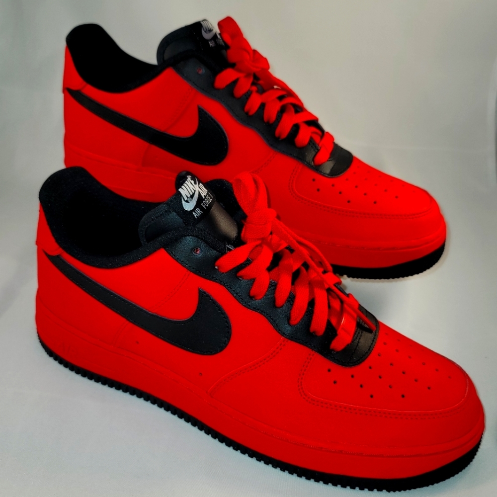 Custom Nike Air Force 1's Red men's 10.5